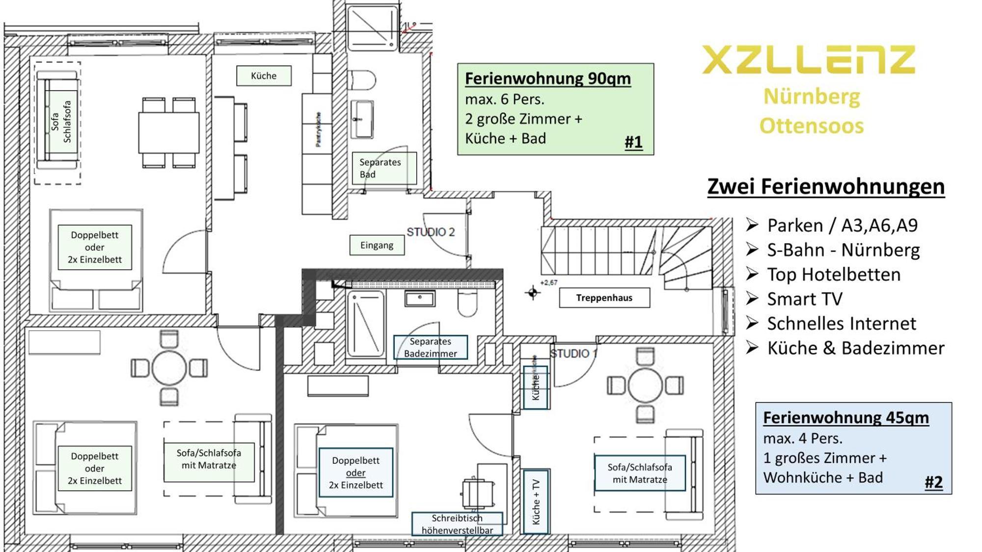 Neunkirchen am Sand Xzllenz Kueche Bad S-Bahn Parken Smart-Tv Wellbeing 아파트 외부 사진